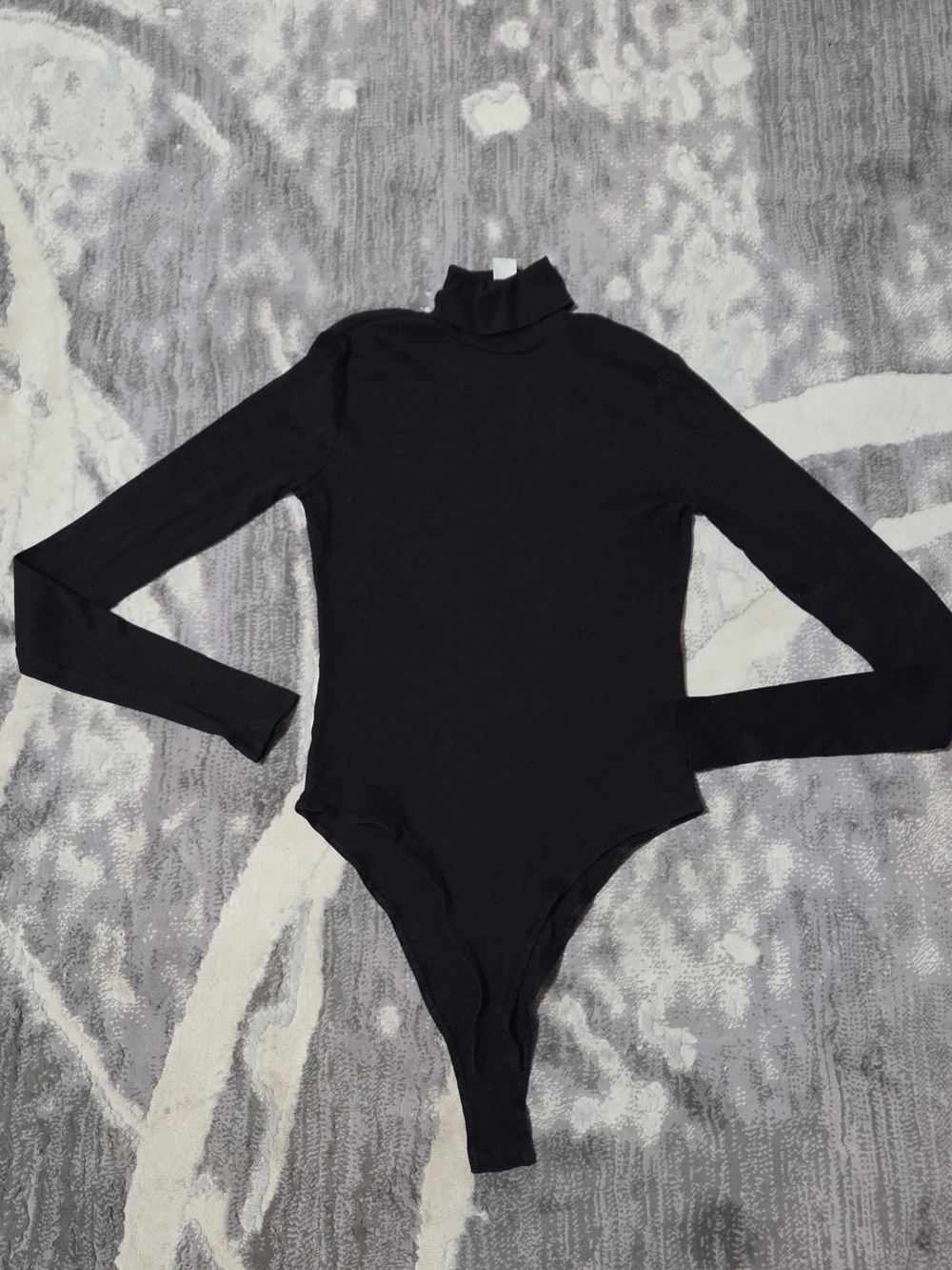 H&M Black Long-Sleeve Turtleneck Women Bodysuit Size S